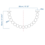 Halti Necklace Acrylic Chandelier