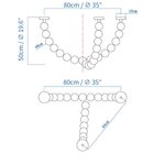 Halti Necklace Acrylic Chandelier