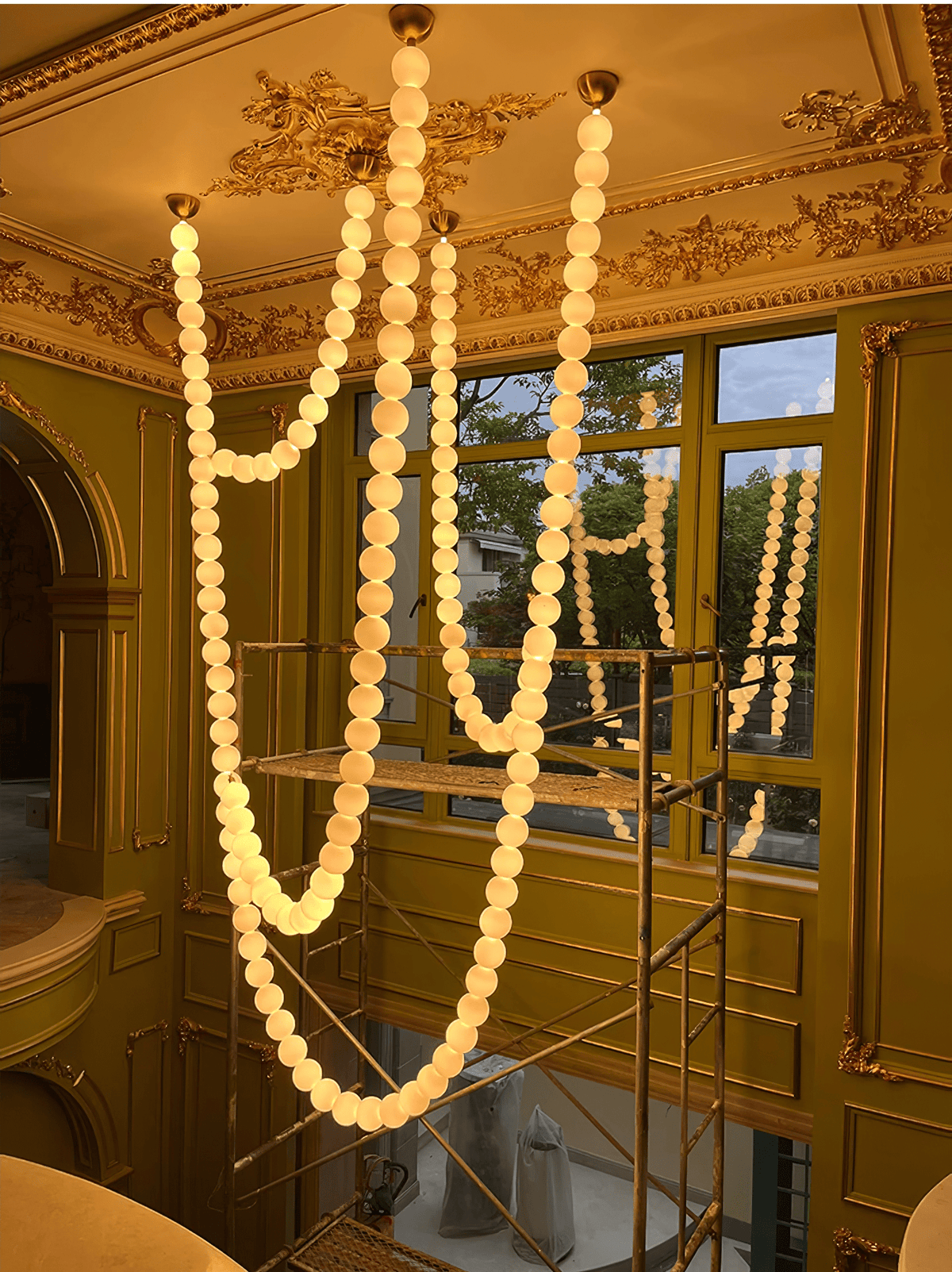 Halti Necklace Acrylic Chandelier