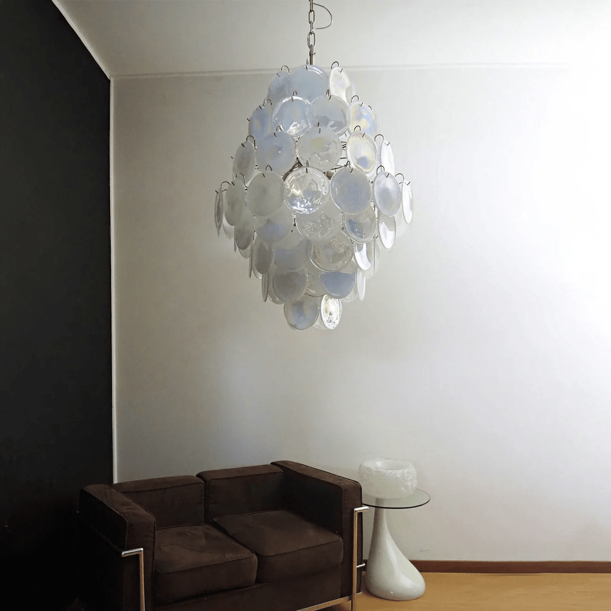 Rosa Murano Glass Chandelier