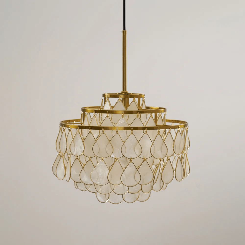 Teardrops Shell Chandelier