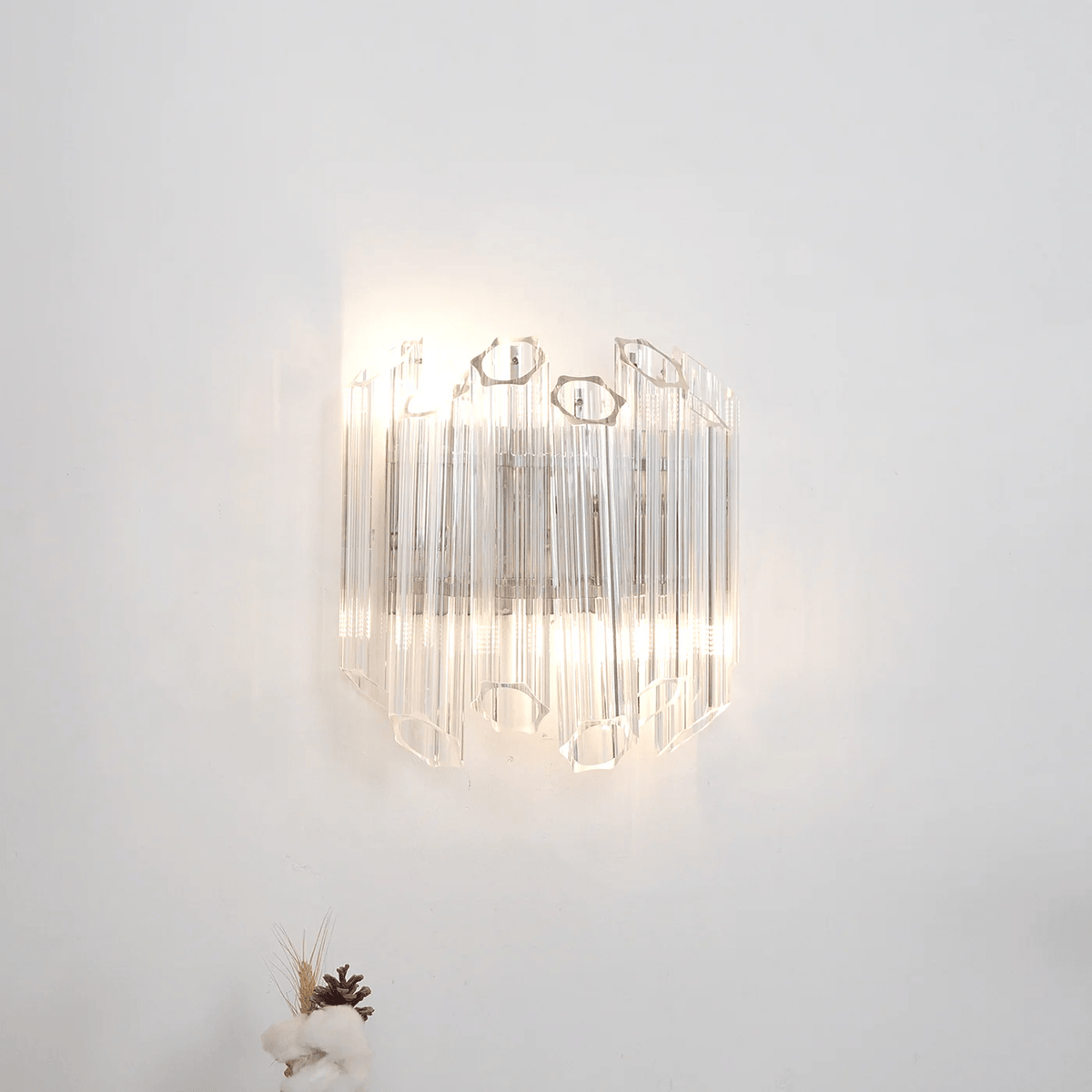 Clear Palermo Murano Wall Lamp