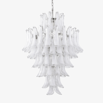 White Cloud Glass Petals Chandelier