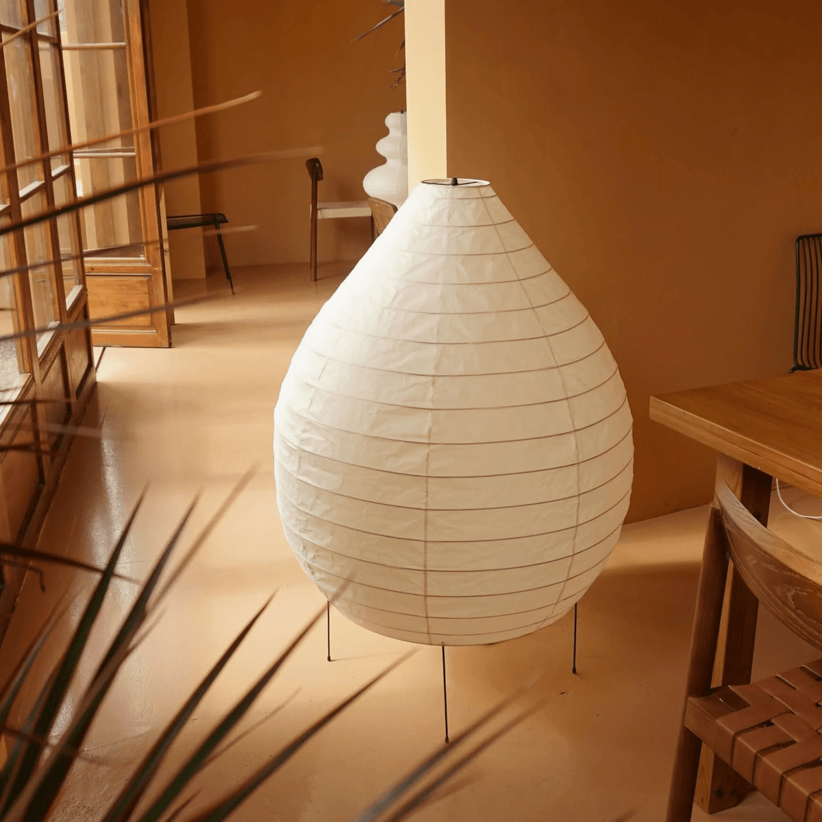 Washi Paper Lantern Floor Lamp