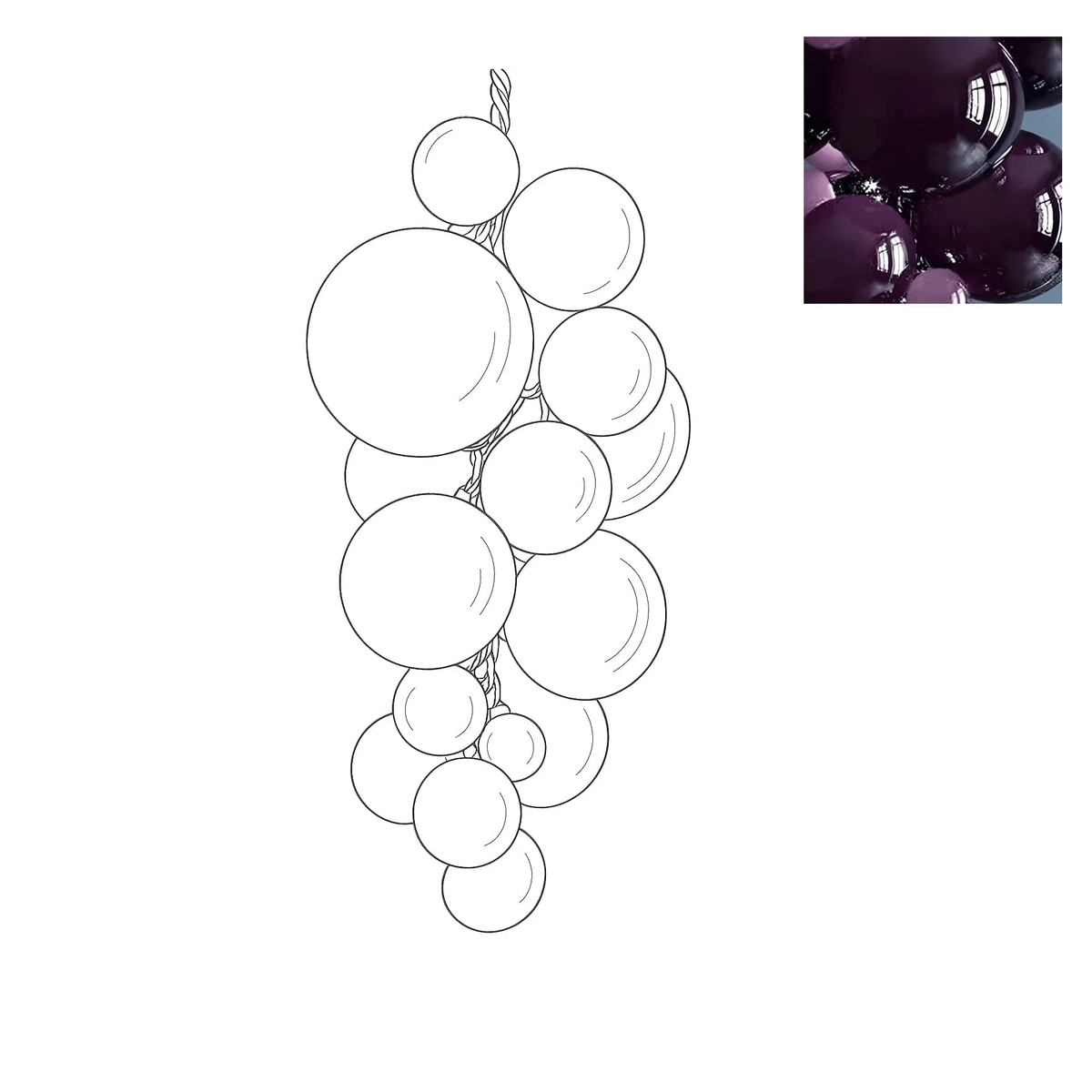 Velymo Grapetta Chandelier
