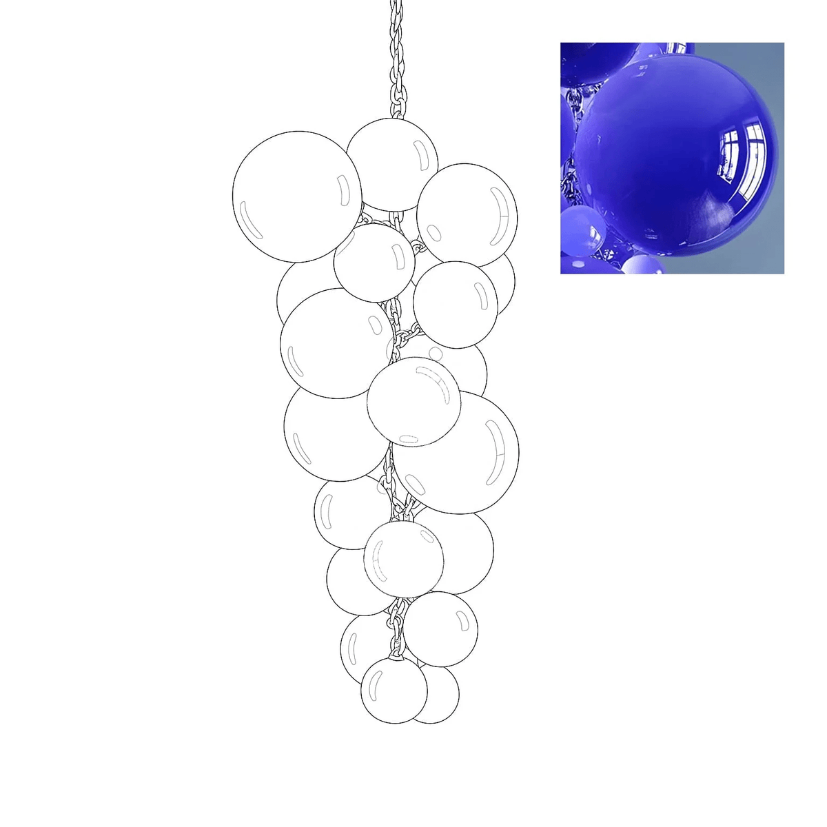 Velymo Grapetta Chandelier