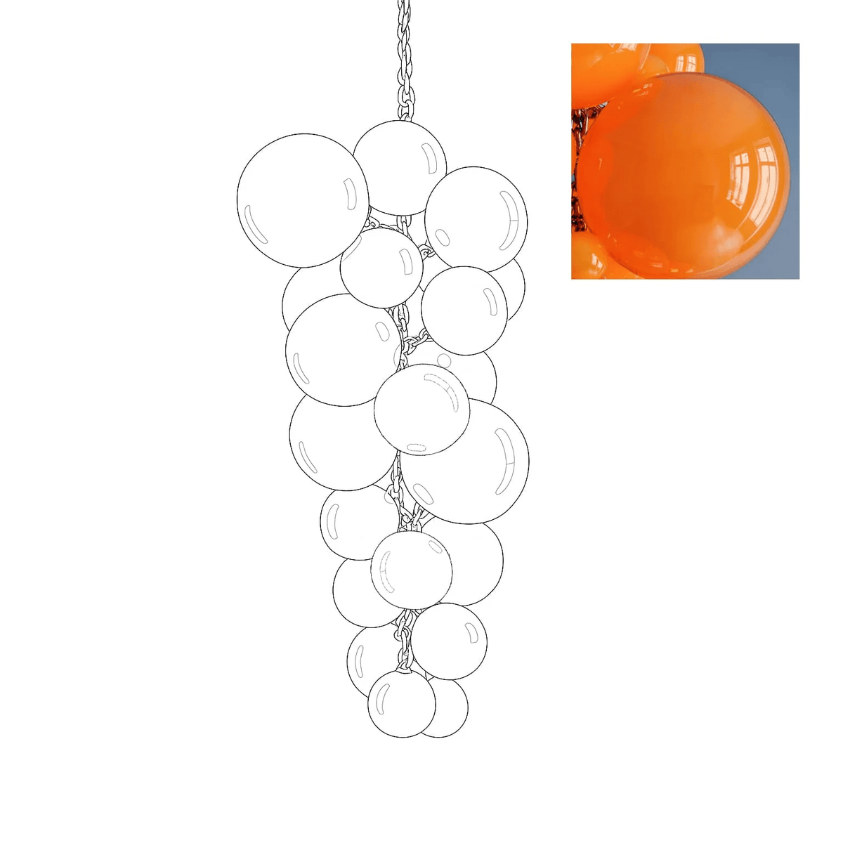 Velymo Grapetta Chandelier
