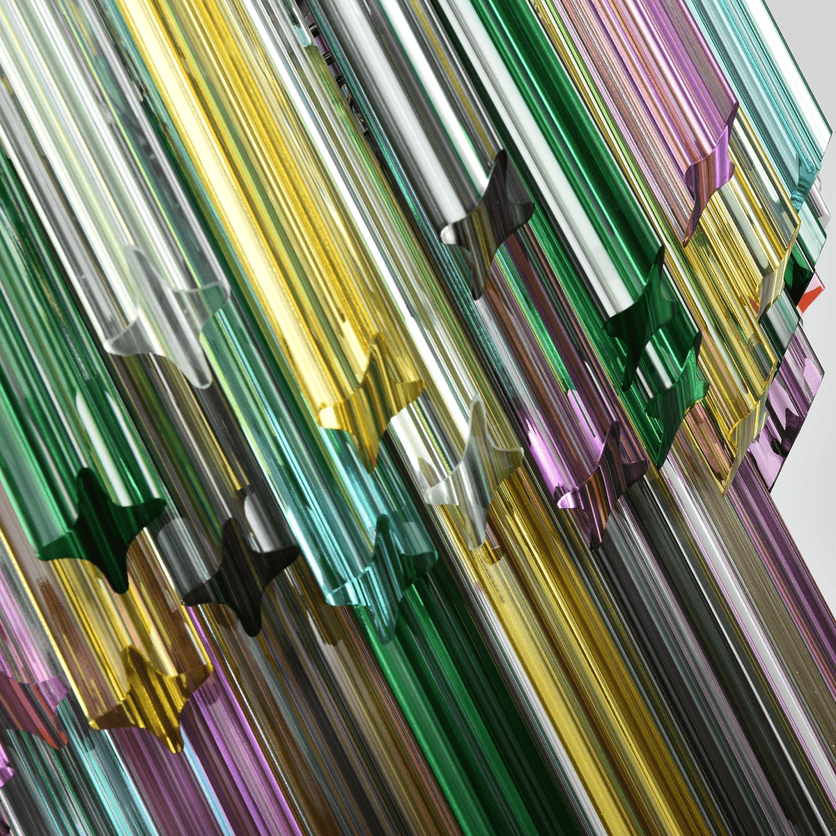 Prismatic Murano Colorful Chandelier