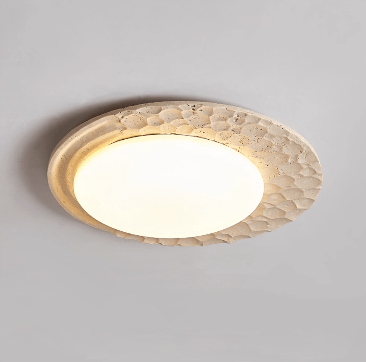 Venus Textured Stone Ceiling Light