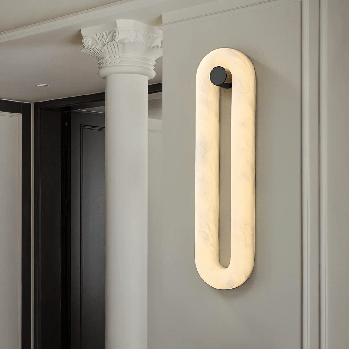 Alabaster Loop Wall Light