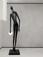 Noir Muse Sculpture Floor Lamp