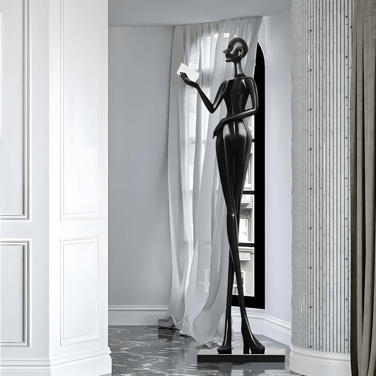 Elegant Lady Sculpture Ornaments