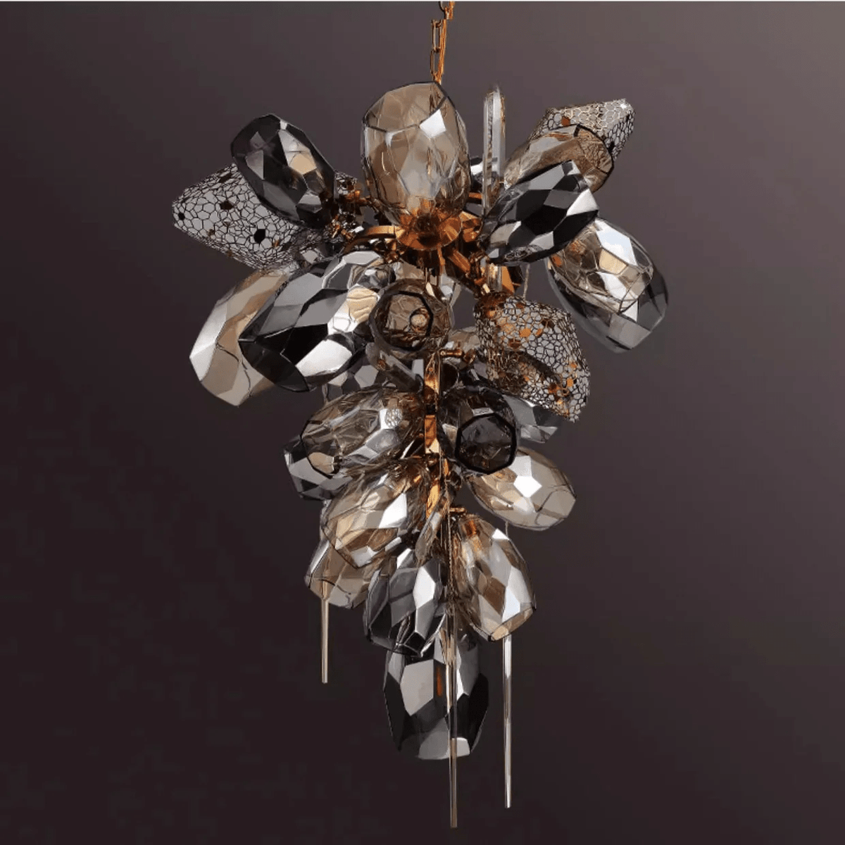 Modern Art Glass Crystal Chandelier