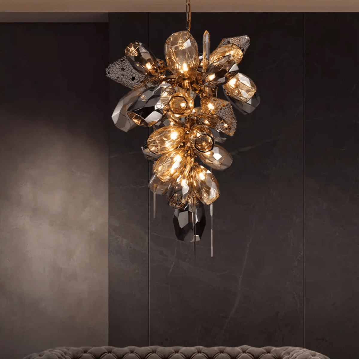 Modern Art Glass Crystal Chandelier