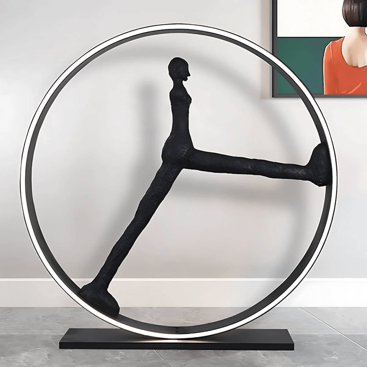Time Walker Sculpture Floor Lamp