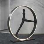 Time Walker Sculpture Floor Lamp