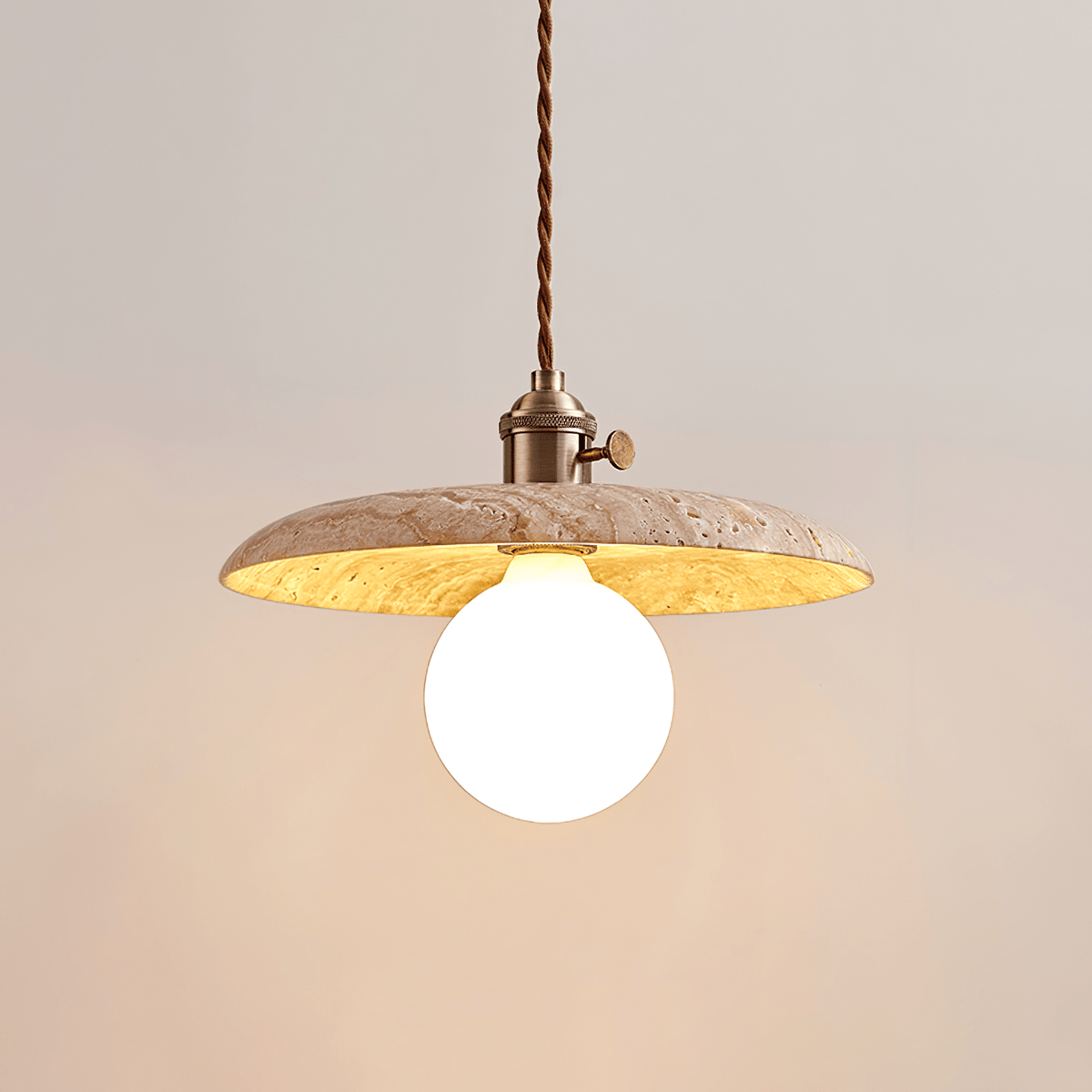 Renzo Travertine Pendant Light
