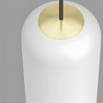 White Long Tube Multi Light Staircase Chandelier