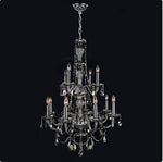 12-Light ChromeFinish withSmoke Crystal Chandelier