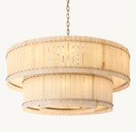San Marco Alabaster Round Tiered Chandelier 60"