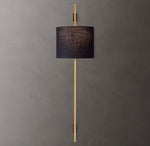 Vela Rectangular Bar Sconce - Round Shade