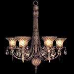 A Midsummers Nights Dream Six-Light Chandelier in Cool Moonlit Patina Finish