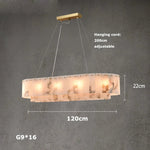 Moonshade Natural Marble Dining Room Chandelier