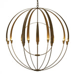 Double Cirque Chandelier, 8-Light, Natural Iron, 25.4"W (104205-SKT-20 39CH1P)
