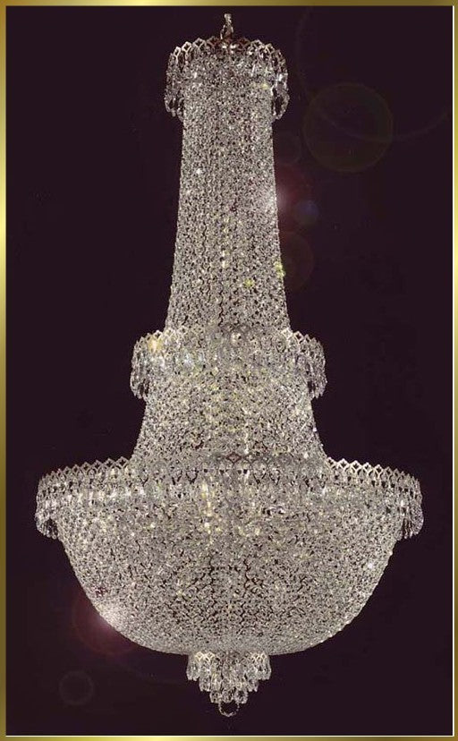 Entryway chandelier / foyer chandelier in polished chrome finish