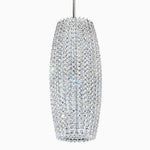 Contemporary Crystal Chandelier in polished chrome finish
