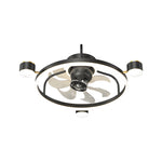 Stars Moon Projection Round Creative 3 Step Dimming Modern Ceiling Fans