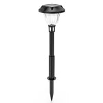 4-Pack LED Waterproof Black Modern Intelligent Solar Lights Outdoor Lawn Lamp