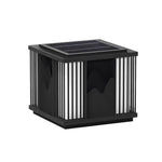 Waterproof LED Mountain Scenery Black Modern Solar Post Caps Lights