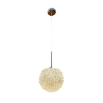 Round Luxurious Crystal Ball Three Step Dimming Modern Pendant Lights