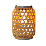 Portable Solar Lanterns Plastic Rattan Solar Hanging Lanterns Outdoor Light LED Solar Garden Lanterns