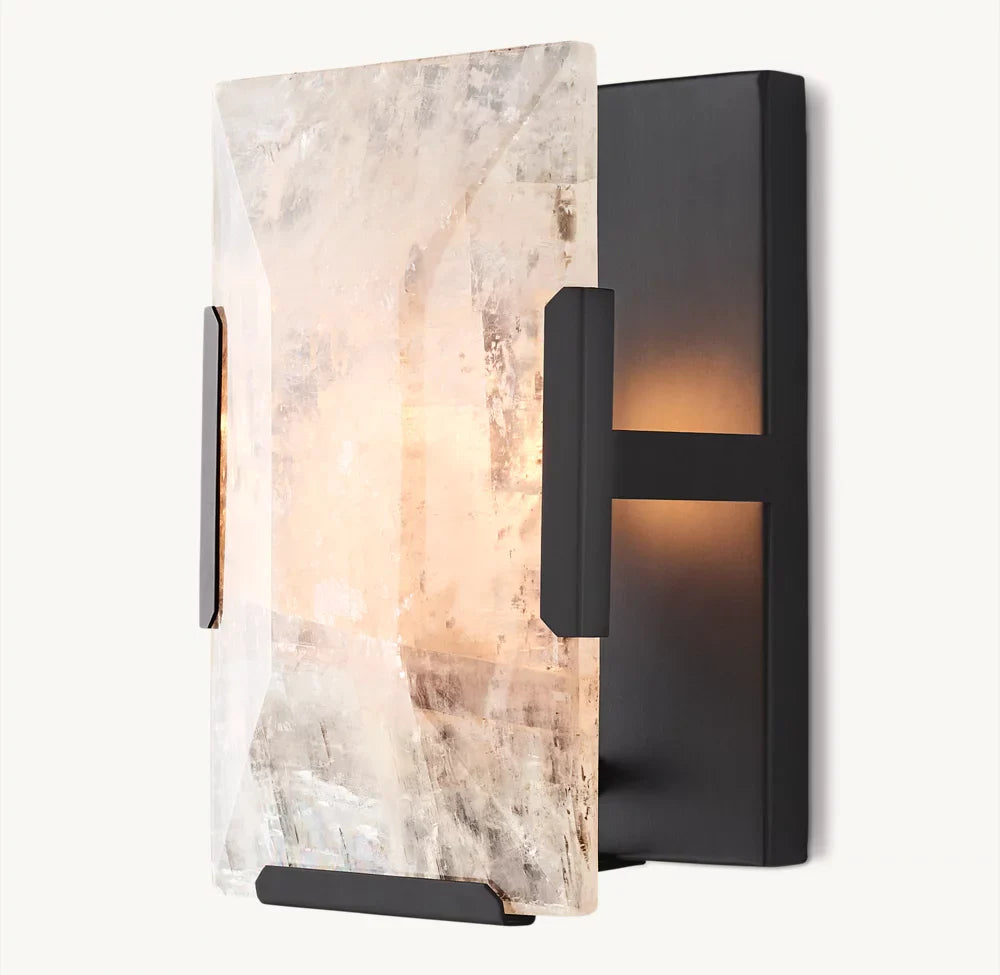 Villano Calcite Crystal Wall Sconce