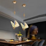 Butterfly Shape Multi-Color Metal Acrylic Design Pendant Lighting LED Ceiling Light