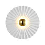 Lotus Leaf Round Pleated LED Creative White Modern Wall Lights Fixture