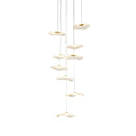 Small Acrylic Lotus Leaves LED Creative Modern Staircase Chandelier