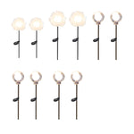10Pcs Solar Dandelion Garden Lights Outdoor Pathway Light for Yard