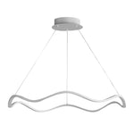 Circular Wavy LED Stepless Dimming Modern Chandelier Hanging Ceiling Lamp