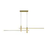 Minimalist Lines 3-Step Dimming Stepless Dimming LED Modern Chandelier