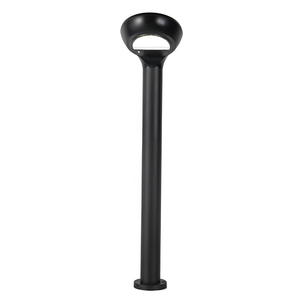 Minimalist Waterproof LED Black Modern Solar Powered Lawn Lights Garden Lamp