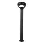Minimalist Waterproof LED Black Modern Solar Powered Lawn Lights Garden Lamp