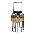 Portable Lantern Shape Rattan Waterproof Intelligent Solar Night Light