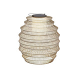 Waterproof Handwoven Rattan LED Japanese Style Solar Outdoor Lanterns