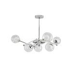 Minimalist Three Step Dimming Glass Globe American Style Chandelier