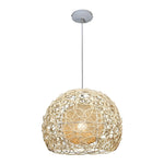 Round Double Layer Rattan Creative Ball Modern Chandelier Pendant Light