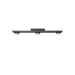 Modern Aluminum Black Long Bar Wall-Washing LED Ceiling Light - 3/4/5-Light