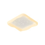Square Novelty Stars Decor 3 Step Dimming Milky White Modern Ceiling Lights